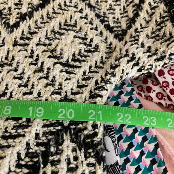 CAbi Carol Anderson Cardigan Womens Sz S Beige Black Short Sleeve‎ Provence - Picture 8 of 10